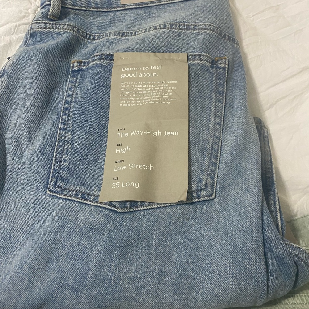 Everlane way high jean size 35 NWT